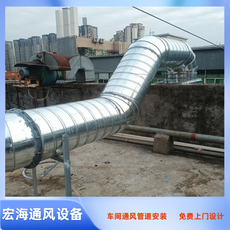 南昌工厂废气管道安装 南昌车间排烟管道定制 南昌车间排风管道安装