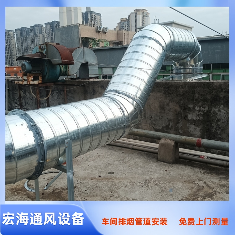 南昌通风管道安装公司 进贤县车间排烟管道安装工程 新建县车间通风管道安装